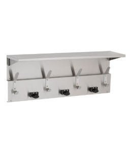 B-239 x 34 Surface-Mounted Utility Shelf / Mop Holders / Coat