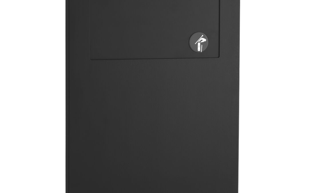 Recessed Sanitary Napkin Disposal, Matte Black