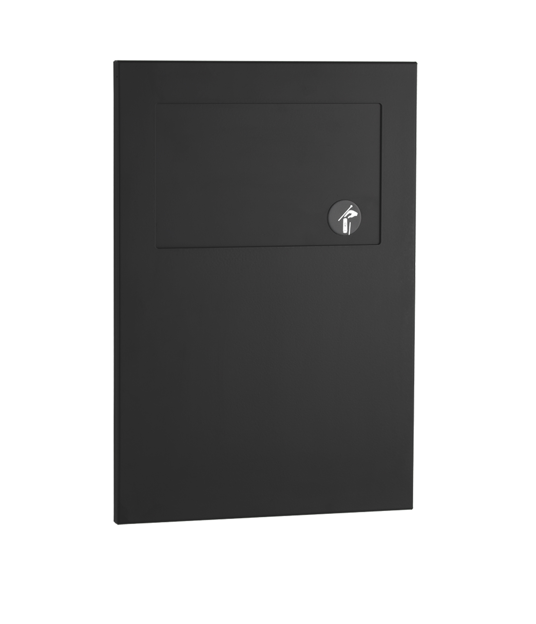 Bobrick B-540.MBLK - Surface-Mounted Toilet Tissue Dispenser & Utility Shelf, Matte Black