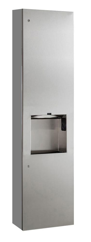 Surface-Mounted Paper Towel Dispenser/Automatic Hand Dryer/Waste Bin (3-in-1 Unit) Image