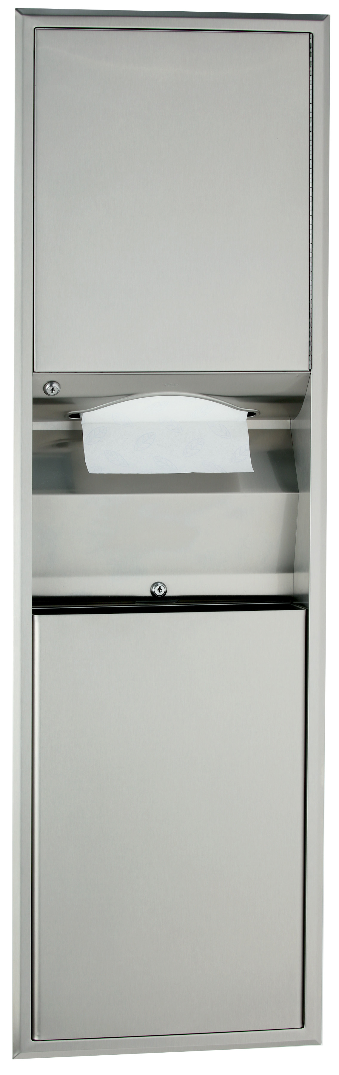 Recessed Convertible Paper Towel Dispenser/Waste Bin Image
