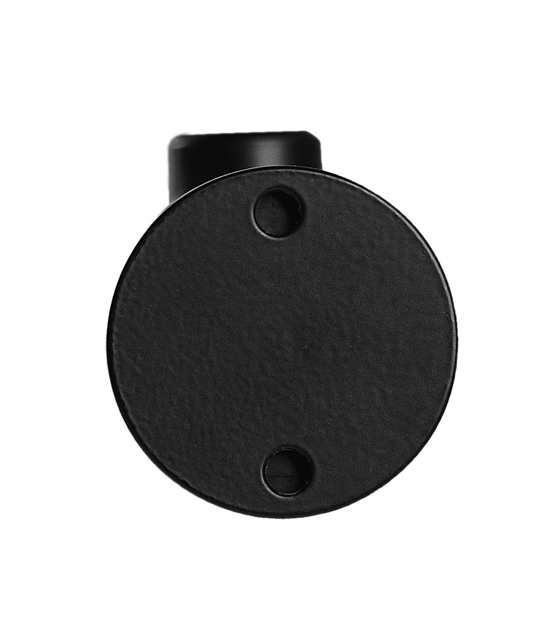 Surface-Mounted Coat Hook with Bumper, Matte Black