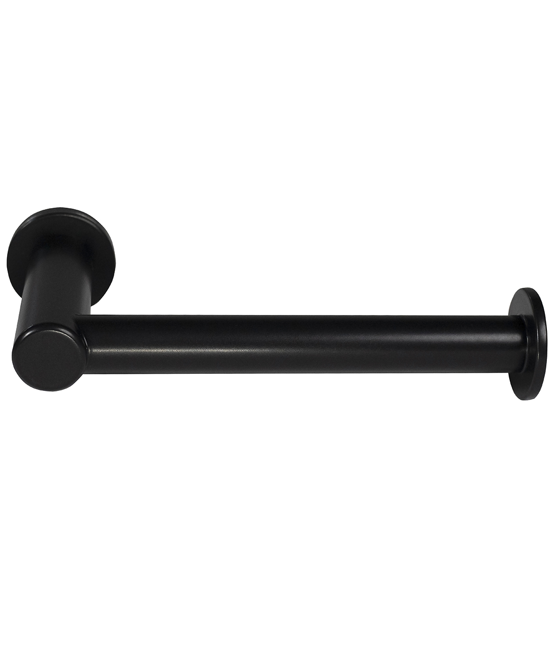 Surface-Mounted Toilet Roll Holder, Matte Black