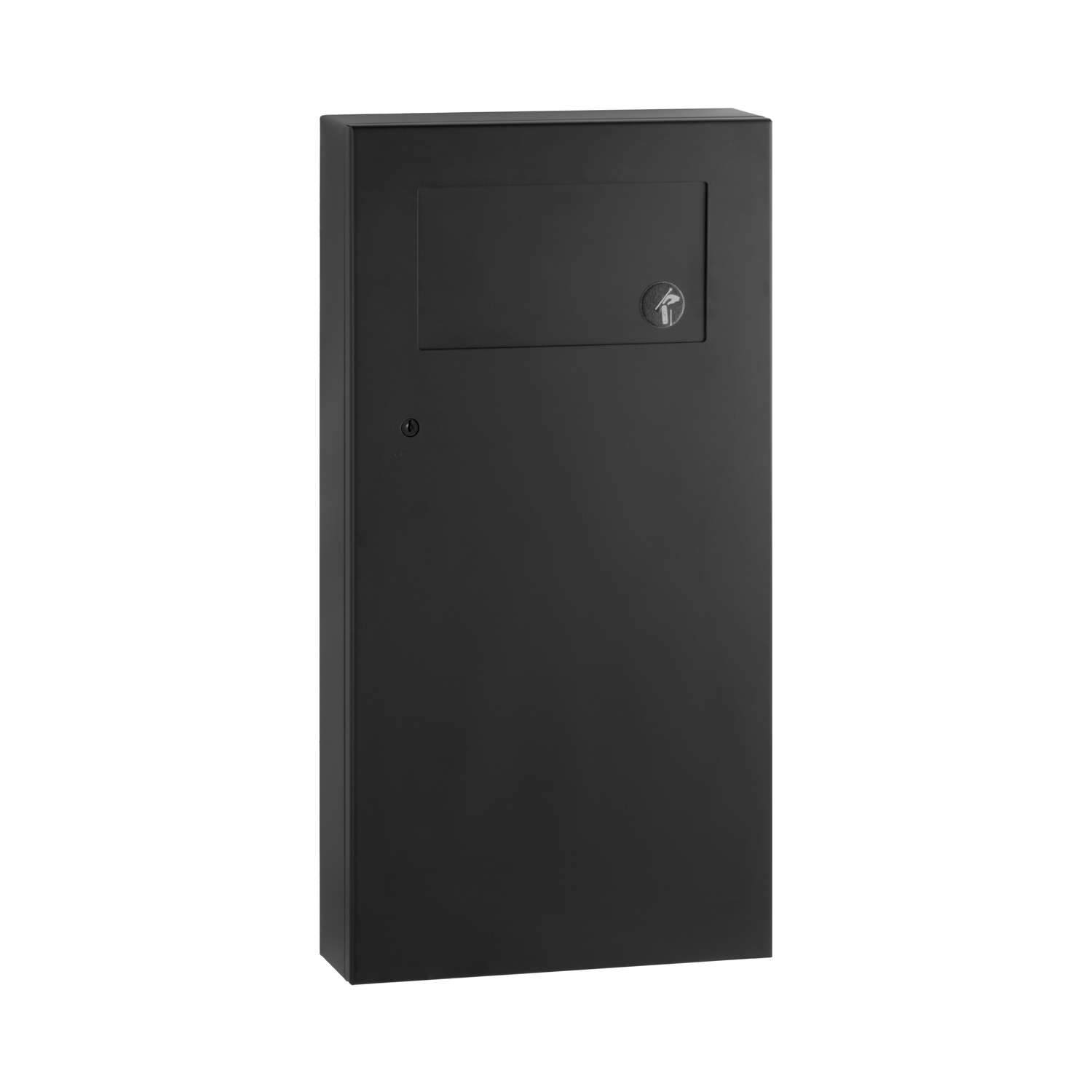 B-35639.MBLK Surface-Mounted Waste Receptacle with Disposal Door, Matte ...