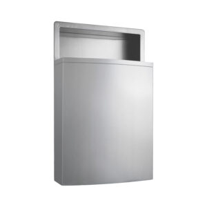 B-221216 Floor-Standing Foot-Operated Waste Receptacle, Satin