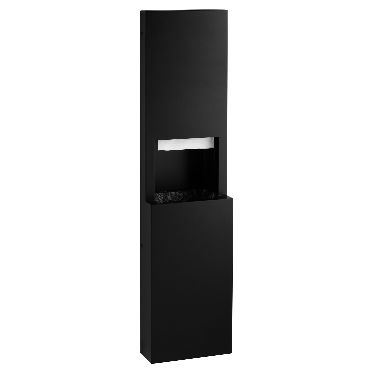 B-9944.MBLK Semi-Recessed Paper Towel Dispenser and Waste