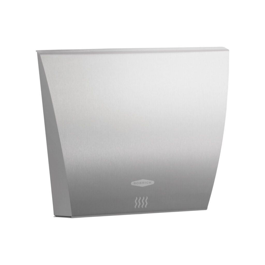 B-7125 InstaDry™ Surface-Mounted Automatic Hand Dryer, ADA compliant with a satin finish and high-speed drying performance.
