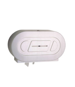 Surface-Mounted Twin Jumbo-Roll Toilet Tissue Dispenser Image