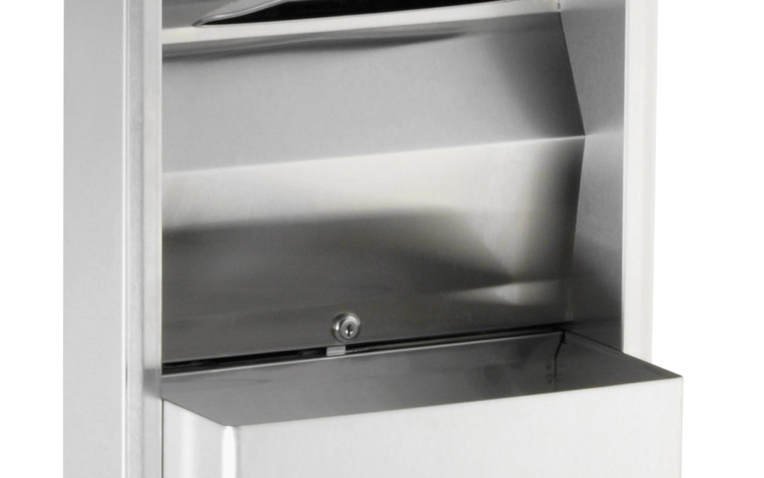 Surface-Mounted Convertible Paper Towel Dispenser/Waste Bin