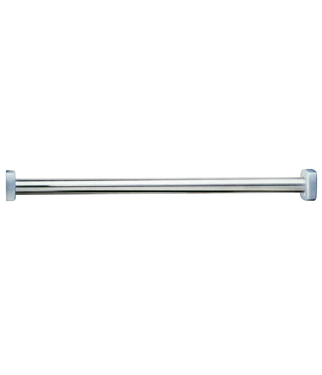 1-1/4 Diameter x 60 Length Satin Finish Bobrick 6047x60 ClassicSeries 304 Stainless Steel Extra Heavy Duty Shower Curtain Rod with Square End Flange