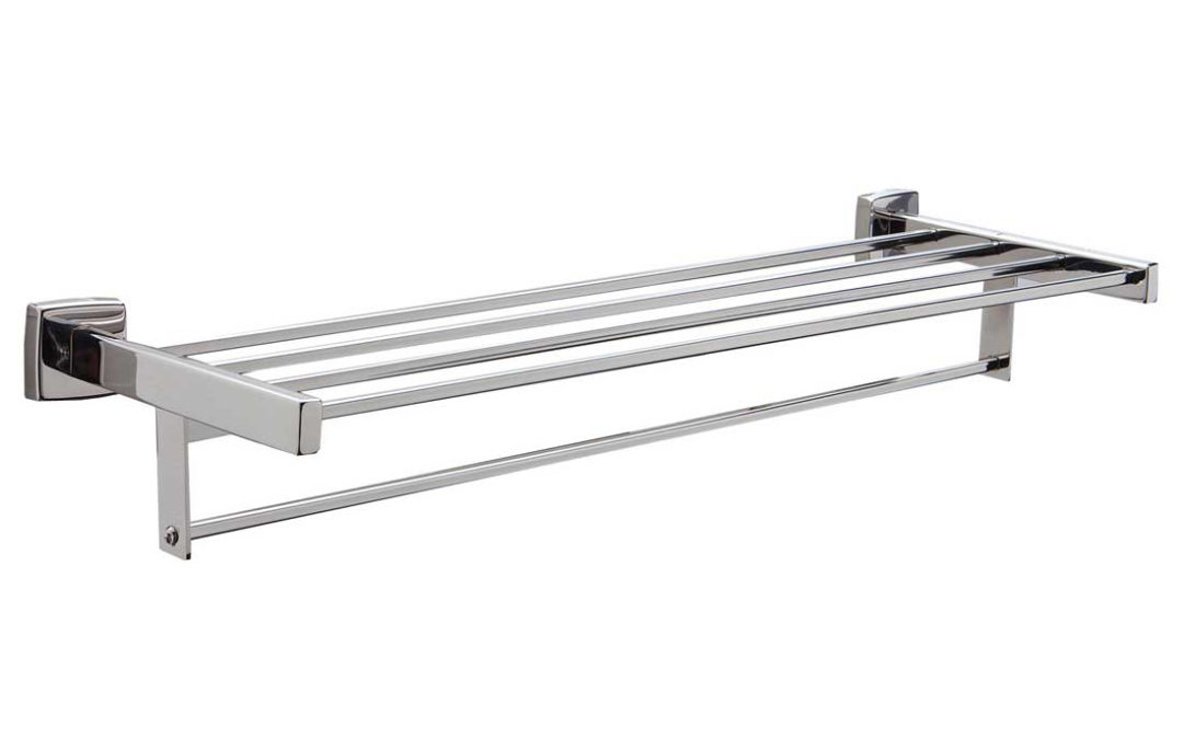 Surface-Mounted Towel Shelf with Towel Bar