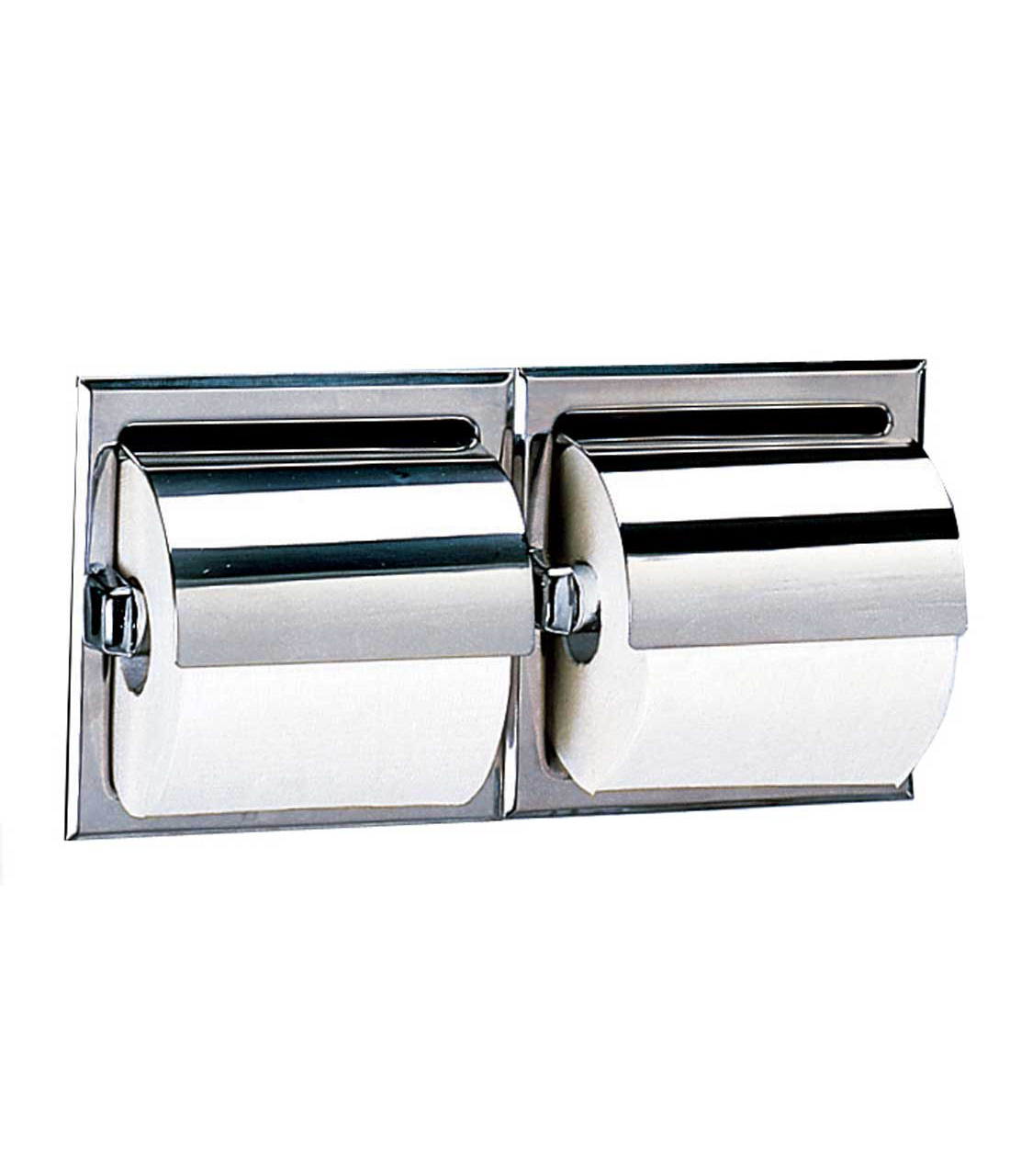 Black Recessed Toilet/Tissue Paper Holder All Metal Contruction 304 Stainless 